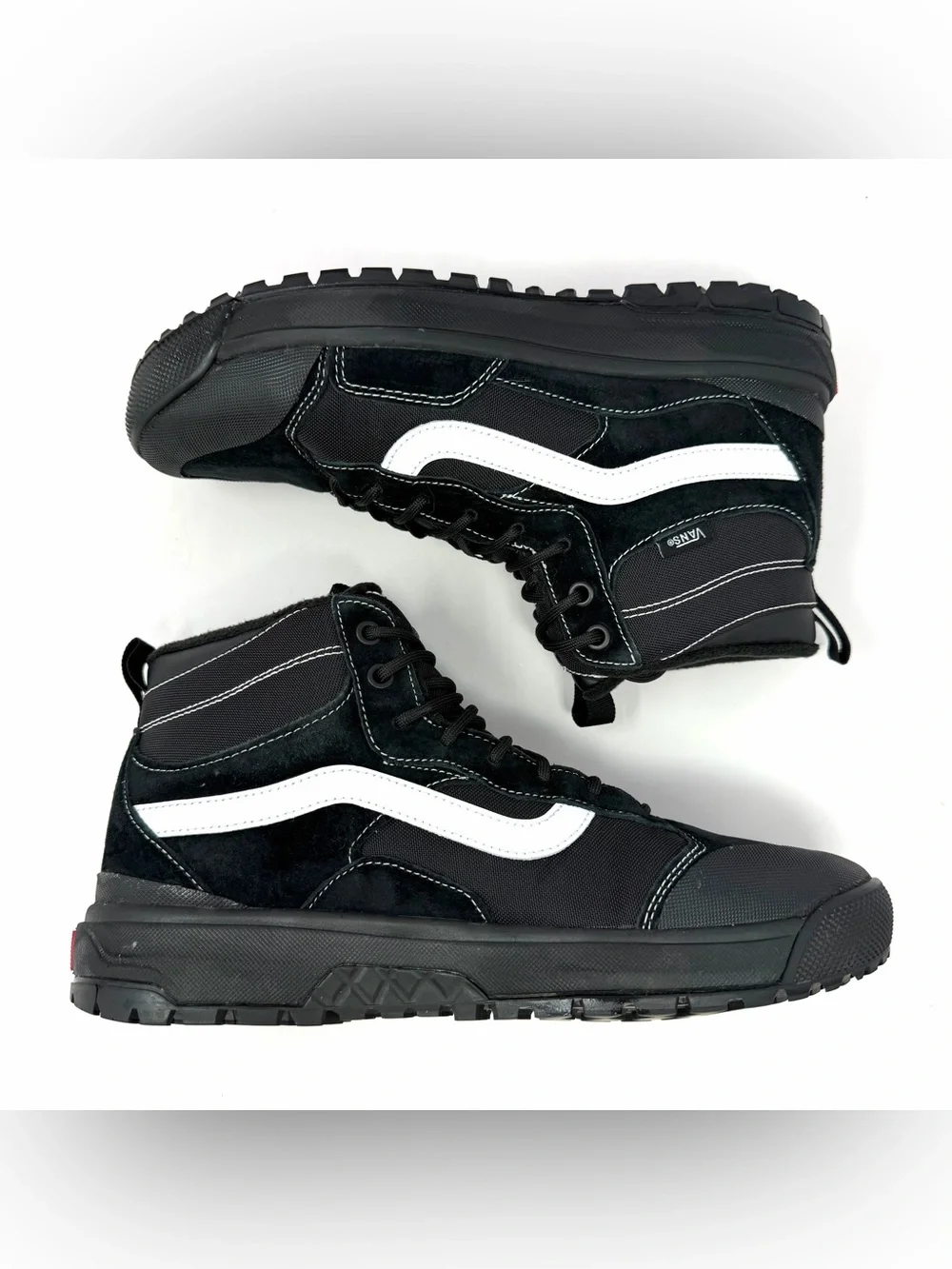 Vans Men’s UltraRange Exo MTE-1 Hiking Shoes Sz 9 Black Suede Outdoors Trail EUC